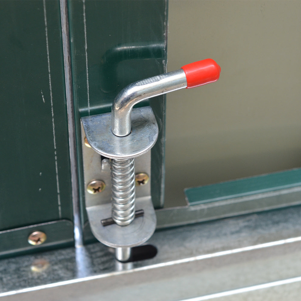 Steel Trash Can Recycle Bin Enclosure Storage Shed, Green