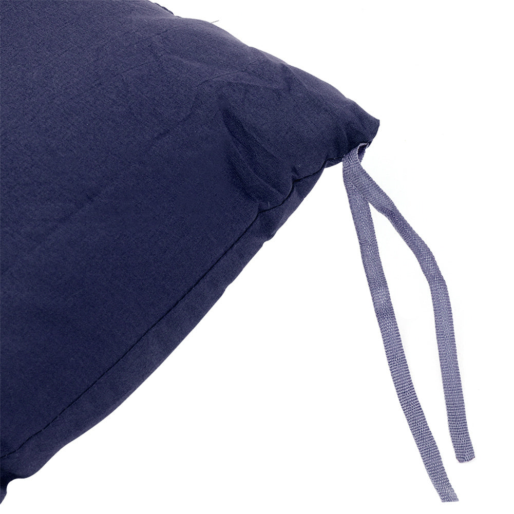 Outdoor Garden Patio Recliner Deck Chair Seat Cushion Pad, Blue