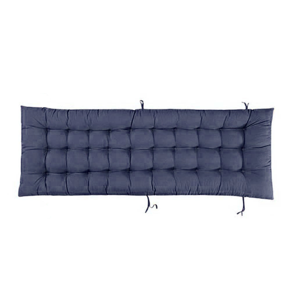 Outdoor Garden Patio Recliner Deck Chair Seat Cushion Pad, Blue