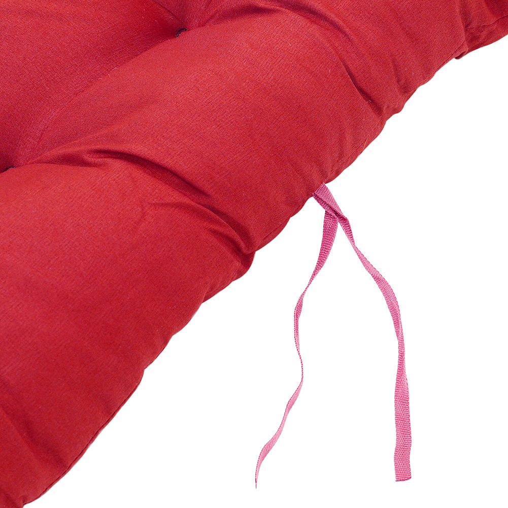 Sun Lounger Cushion Pad Garden In/Outdoor Recliner Chair Seat Pads,Red