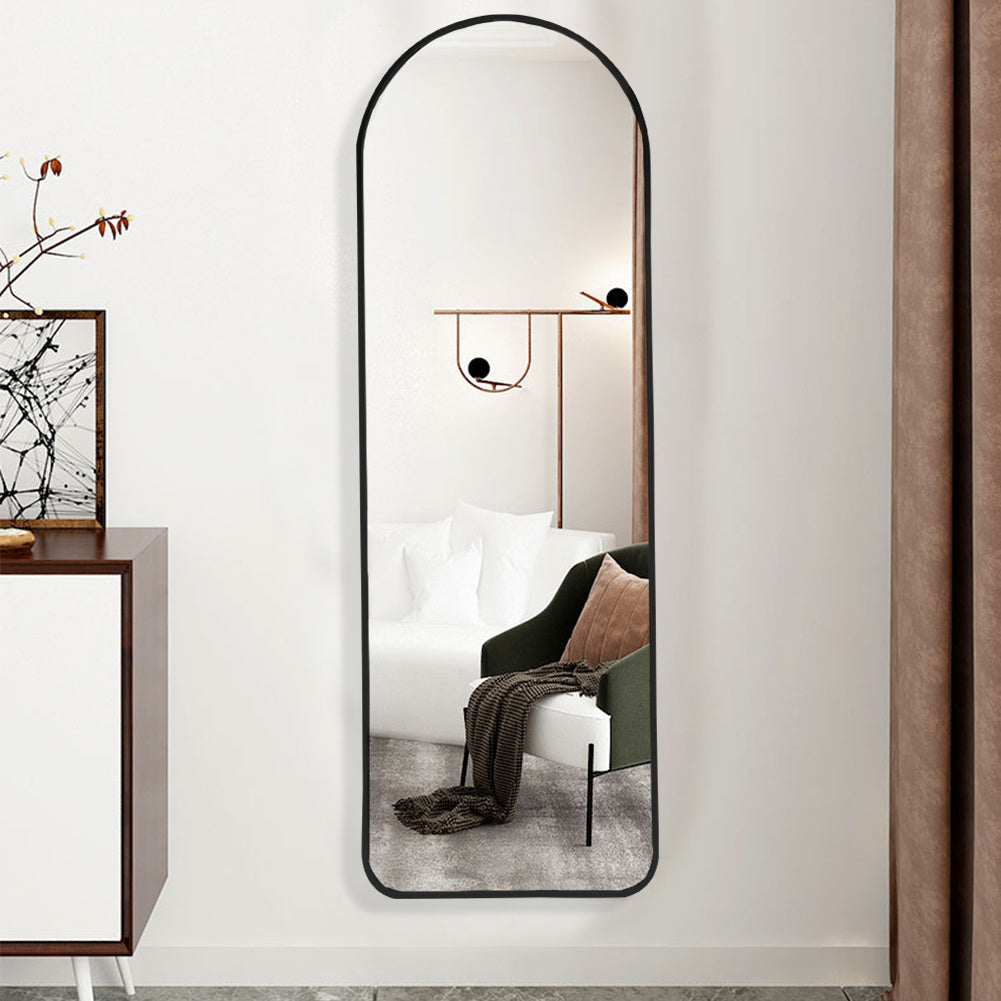 Black Arch Full Length Wall Mirror