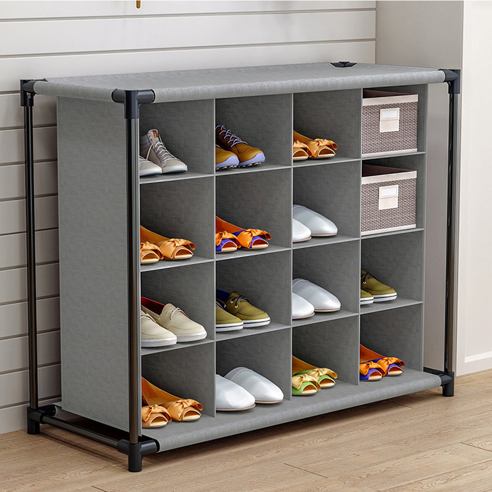 16 Cube Fabric Shoe Storage Rack