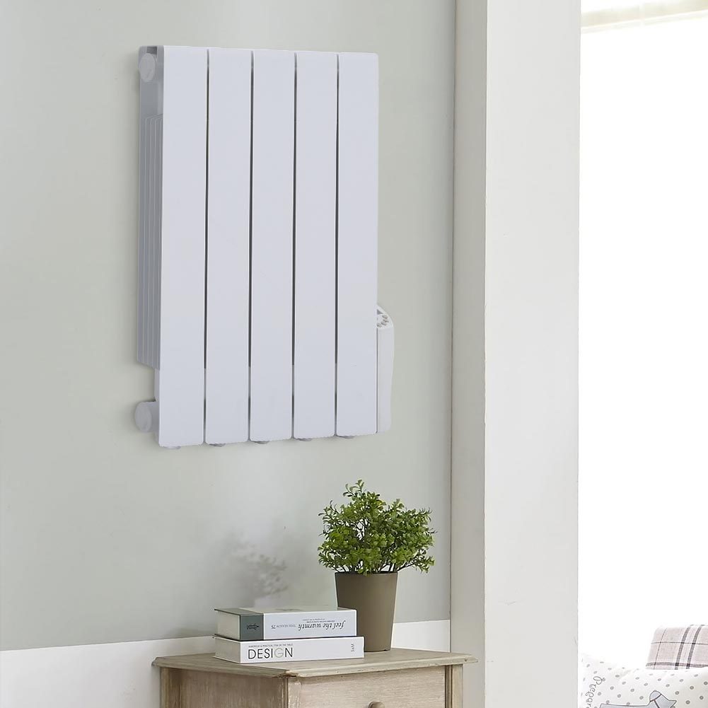 900W Electric Oil Filled Radiator Space Heater With LED 24 Hour Timer