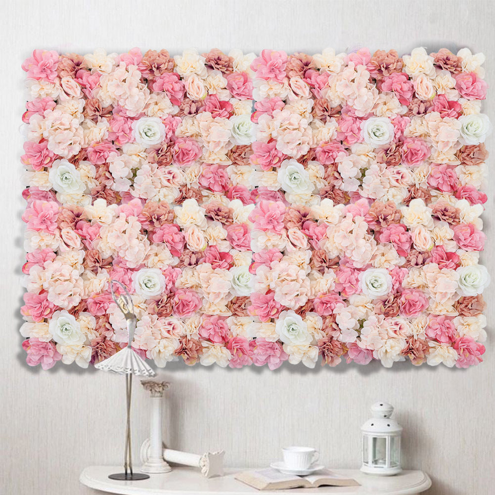 Artificial Rose Flower Backdrop Wall Panel