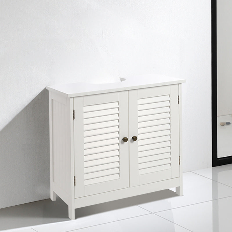 Under Sink Bathroom Cabinet 2 Shutter Door