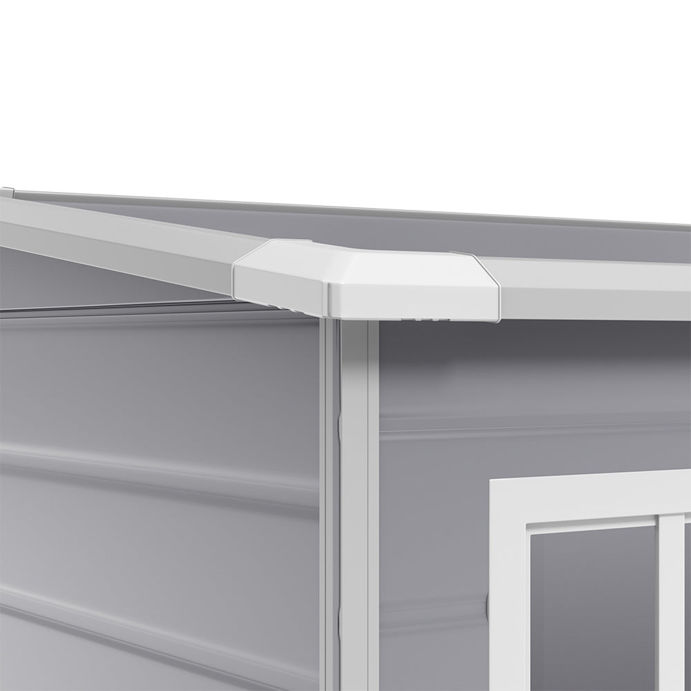 Grey Outdoor Plastic Storage Shed Tool Shed