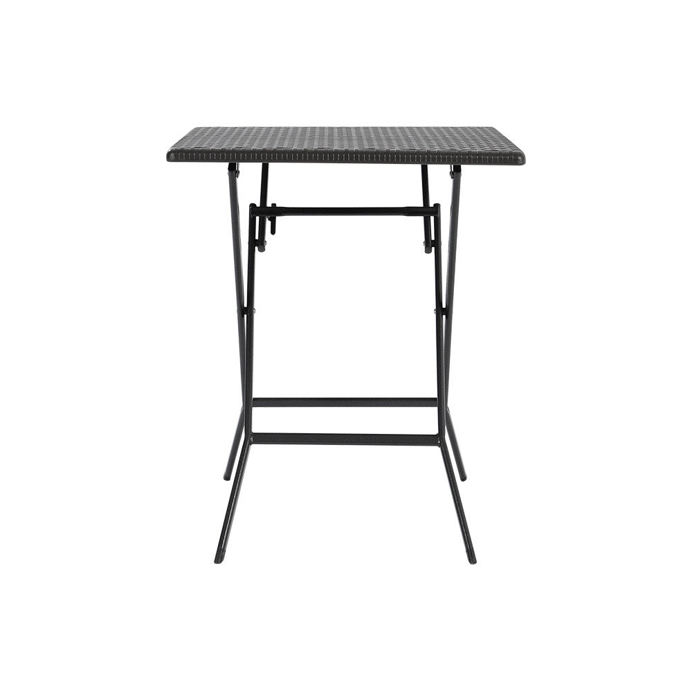 Black Square Folding Outdoor Bistro Table