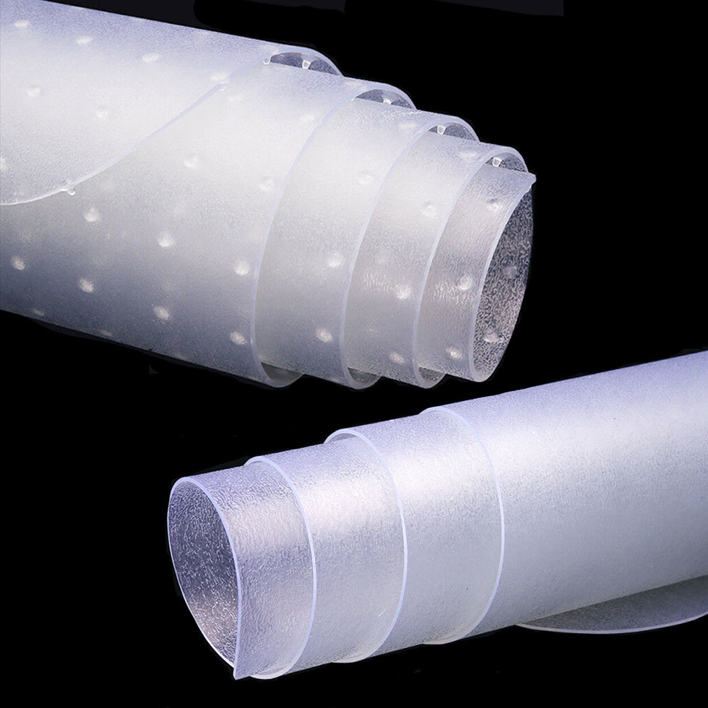 Plastic PVC Non Slip Office Chair Desk Mat Carpet Protector Lipped Smooth