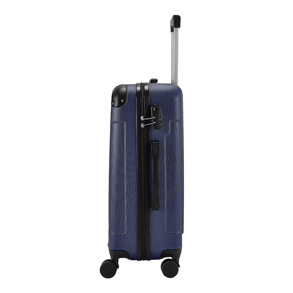 Blue 28 inch Hardside Travel Suitcase with Combination Lock