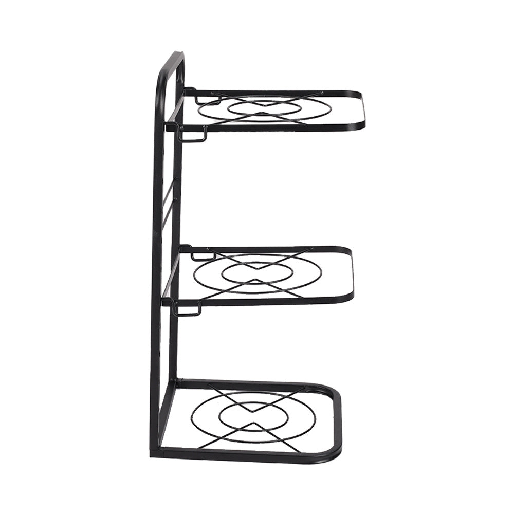 Kitchen 3 Tier Pan Organizer Rack Cookware Holder Stand