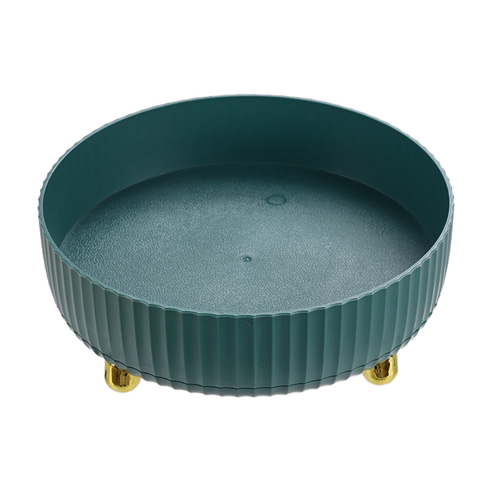 Green Rotating Round Spice Storage Organizer