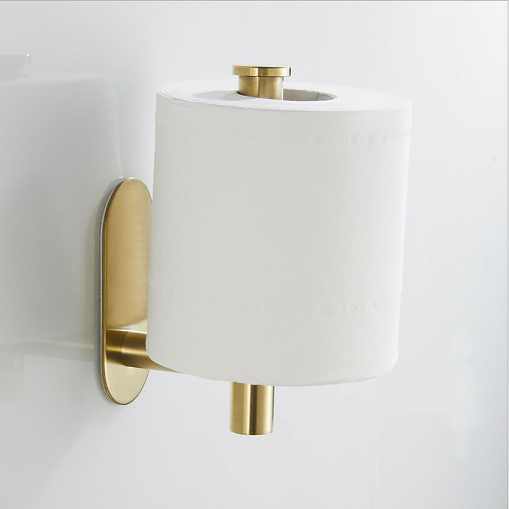Wall Toilet Roll Holder Self, Gold