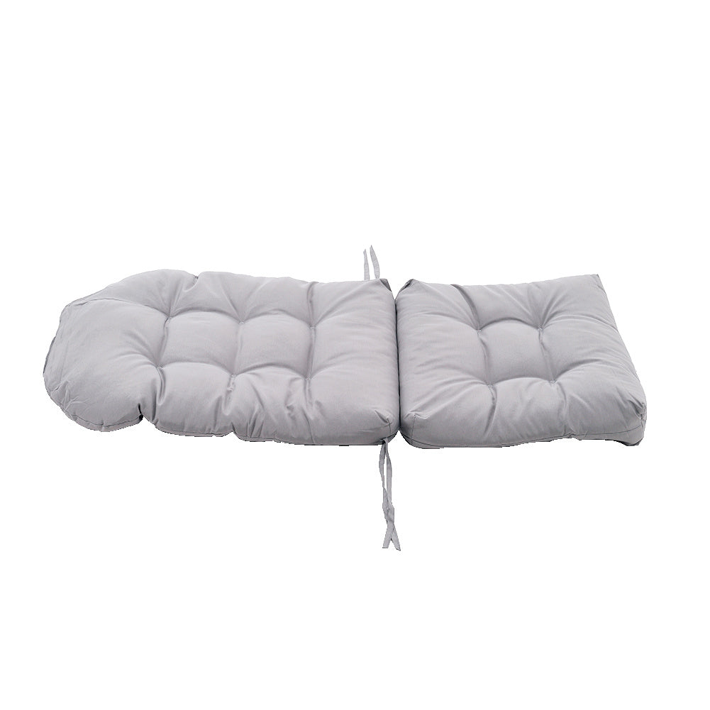 125x53cm Outdoor Garden Patio Waterproof Tufted Seat Cushion,Light Grey