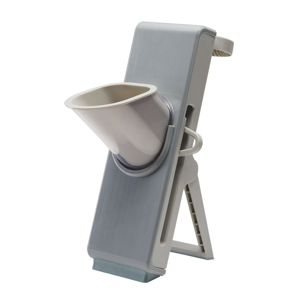 Grey Kitchen Manual Slicer with Food Container