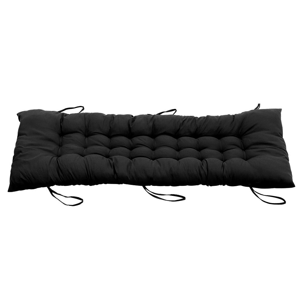 125cm Thick Soft Comfortable Chaise Lounge Chair Cushion, Black