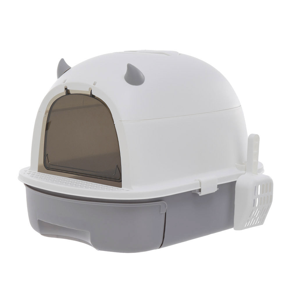 Little Devil Design Enclosed Cat Litter Box