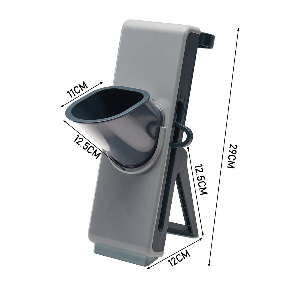 Blue Kitchen Manual Slicer with Food Container