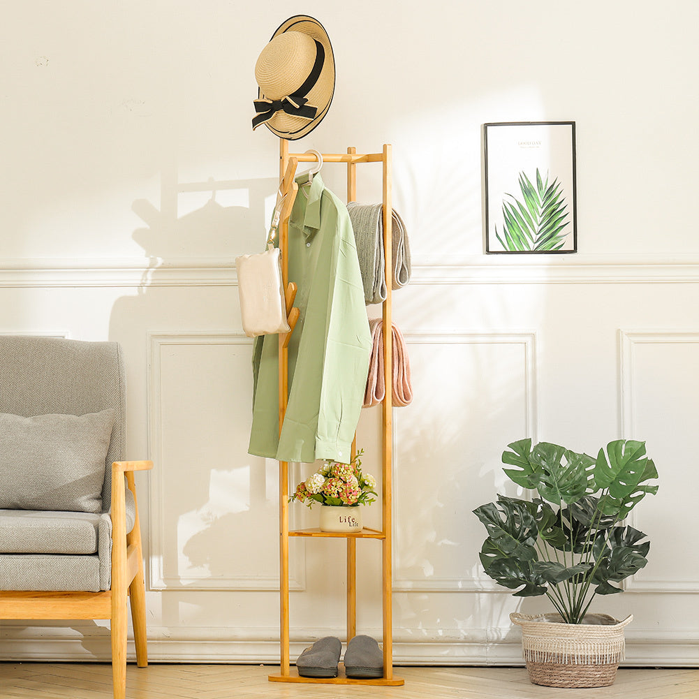 Bamboo Coat Rack Stand Coat Standing Tree