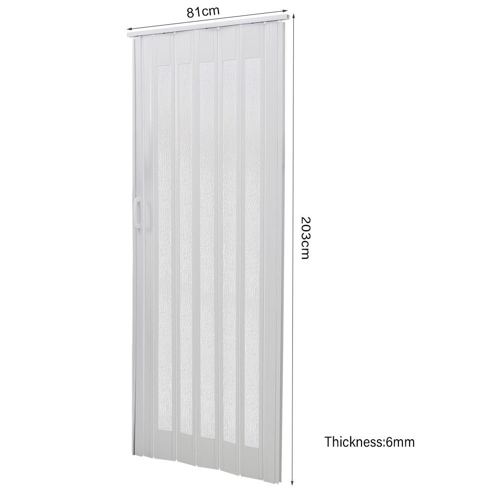 81cm PVC Acrylic Accordion Folding Door