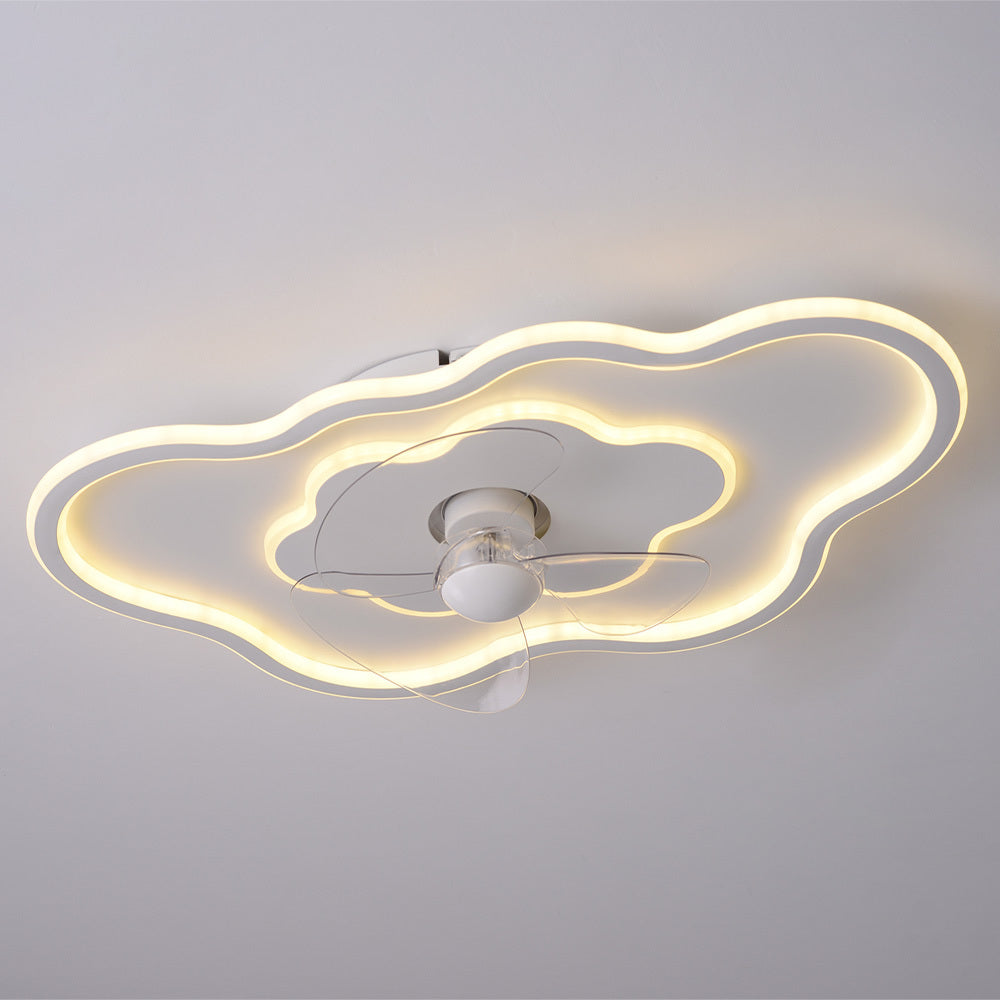 Cloud Shaped Ceiling Mount LED Fan Light