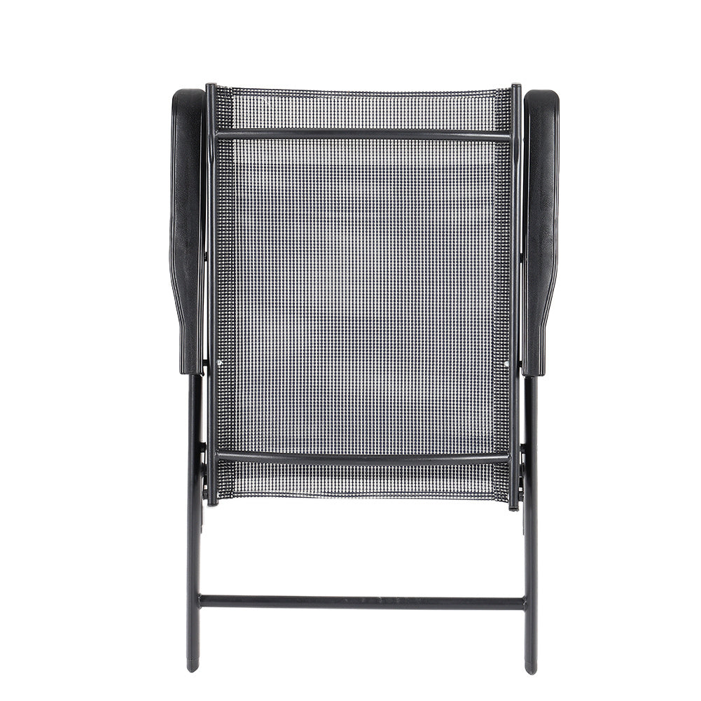 Set of 2 Black Garden Folding Chair