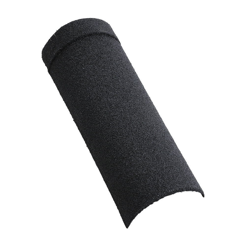 Black Half Round Ridge Tile Stone Coated Metal Roofing 10pcs