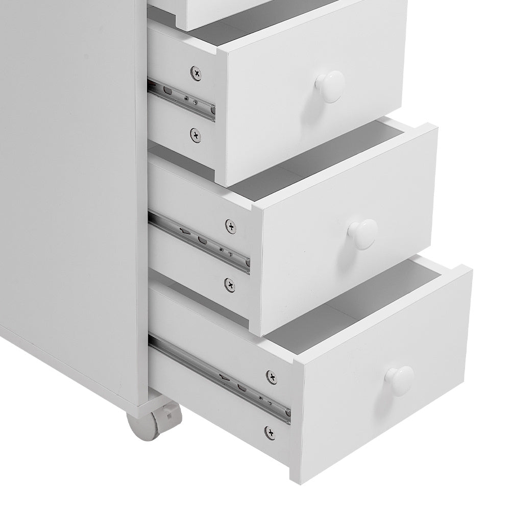 Rolling Manicure Station Nail Table with Dust Collector