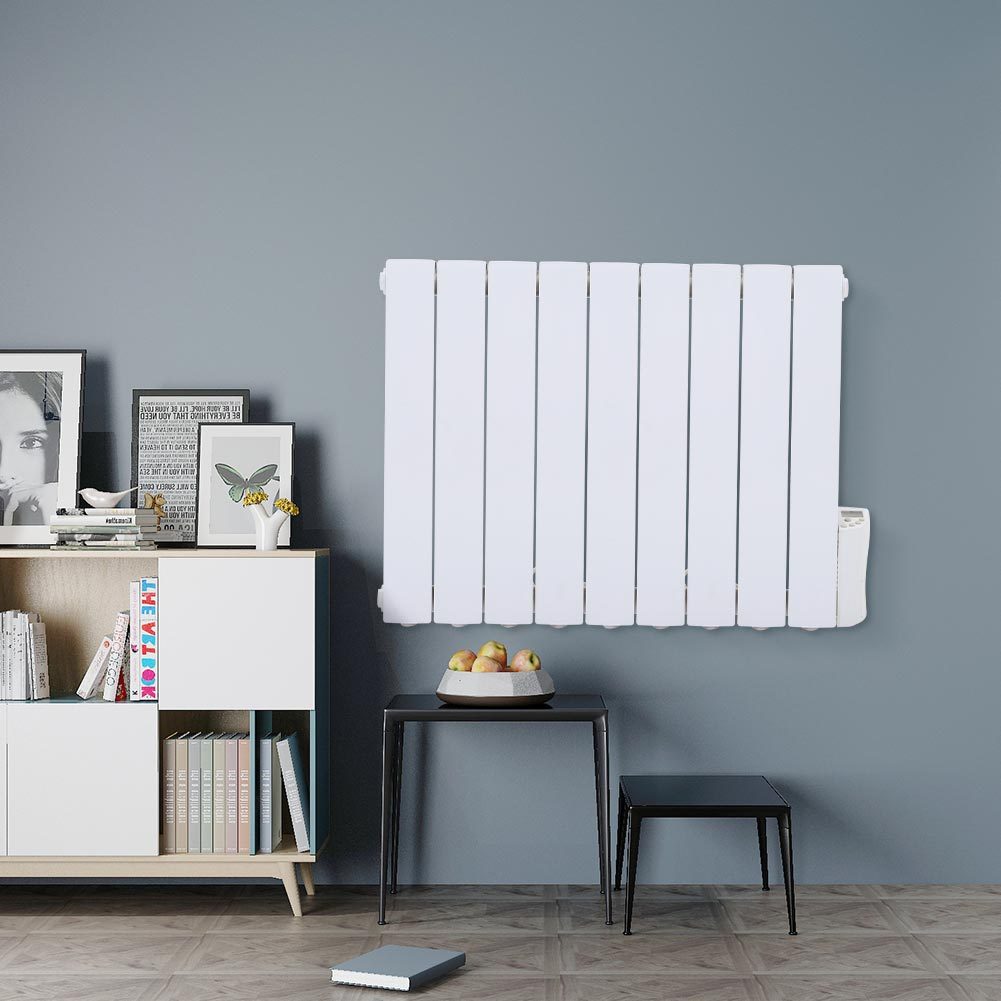 1500W Electric Oil Filled Radiator Space Heater With LED 24 Hour Timer