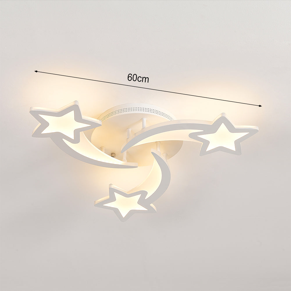 Modern Star LED Ceiling Light 3 Head Dimmable