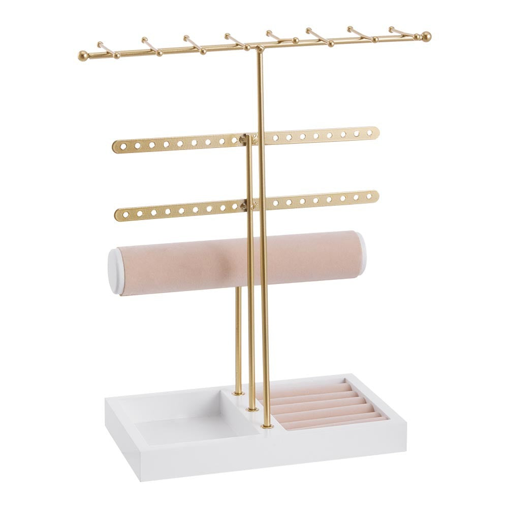 Golden 4 Tier Jewelry Display Stand
