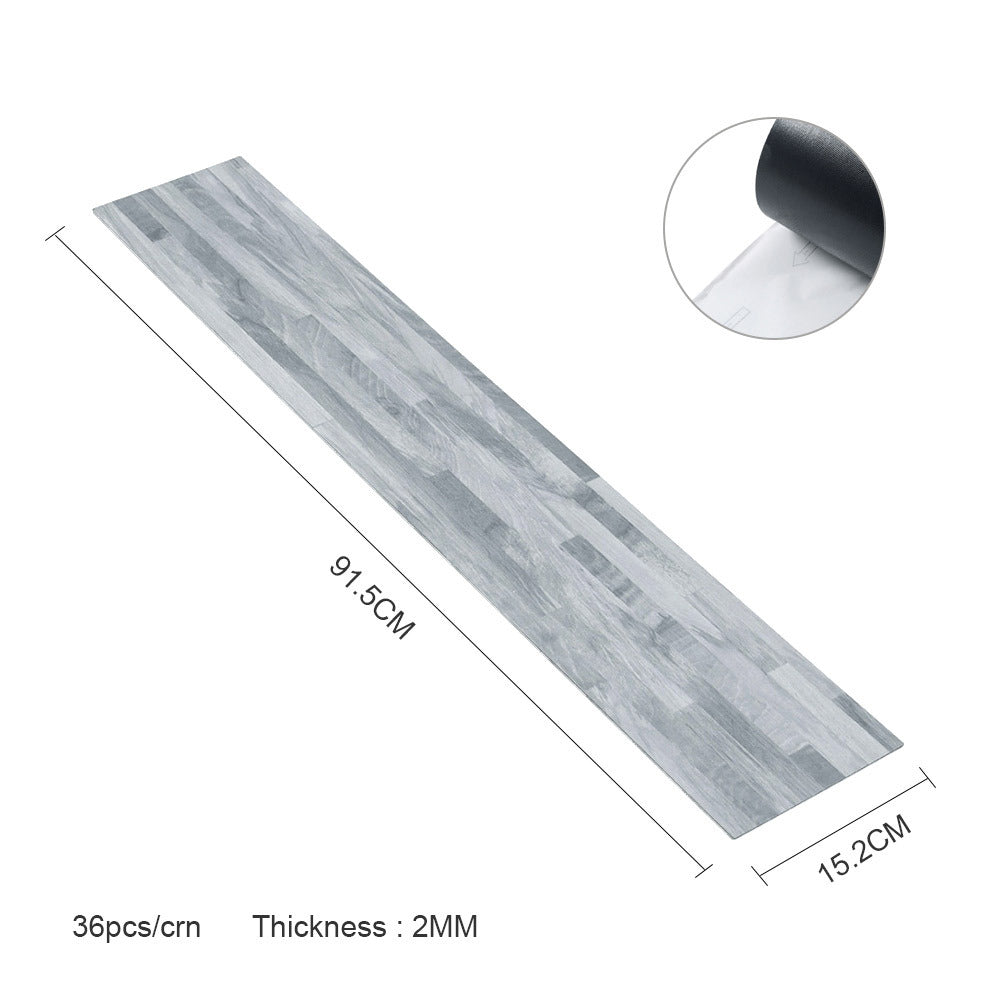 Set of 36 Realistic Wood Effect Self Adhesive PVC Flooring