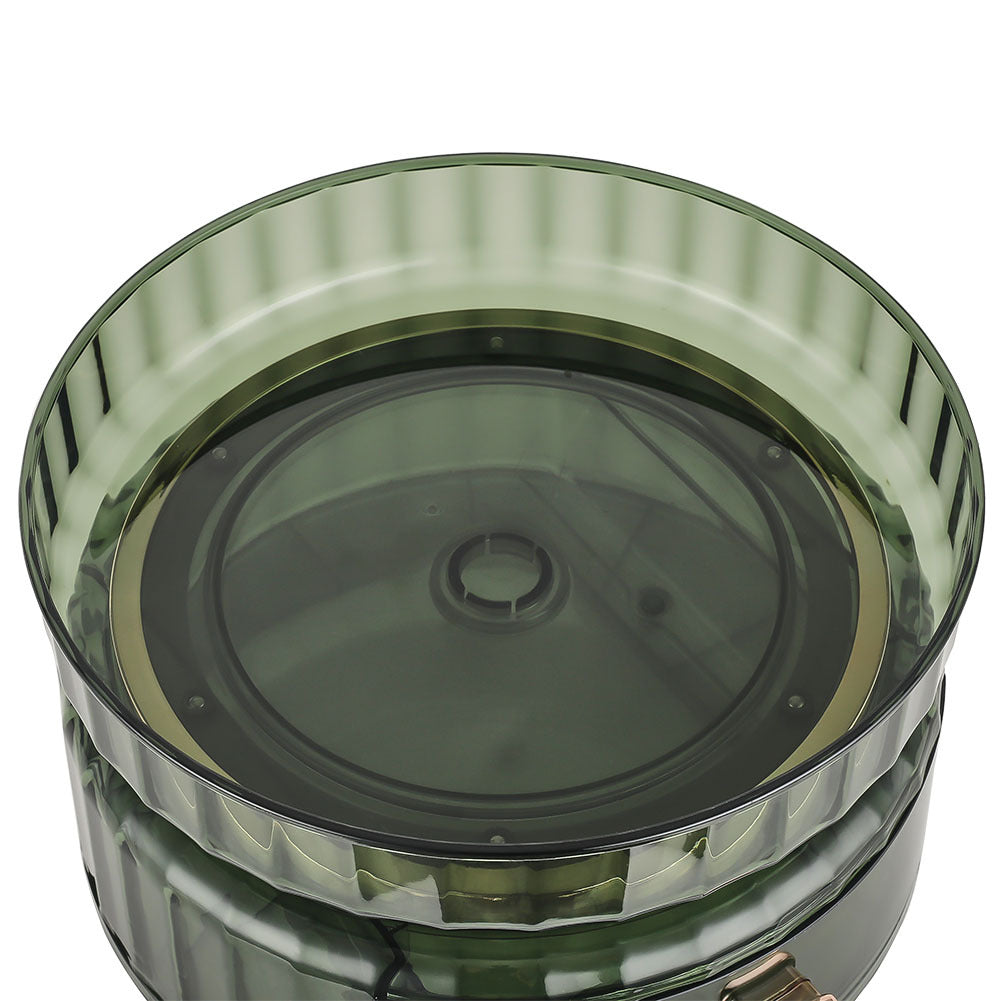 360 Rotating Makeup Cosmetic Organizer with Drawer,Green