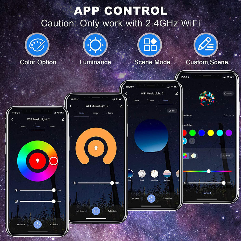 Black Galaxy Projector with Bluetooth Speaker