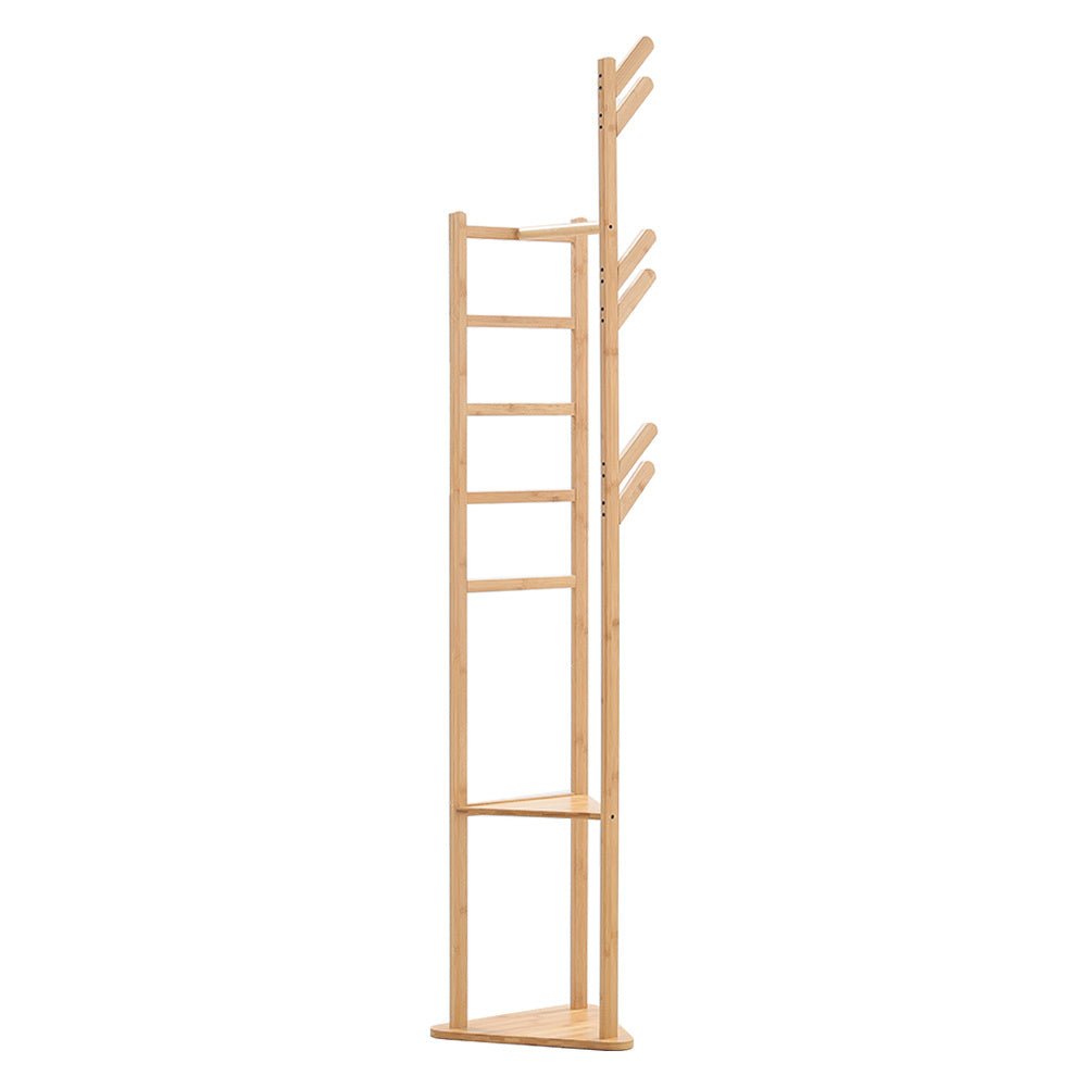 Bamboo Coat Rack Stand Coat Standing Tree