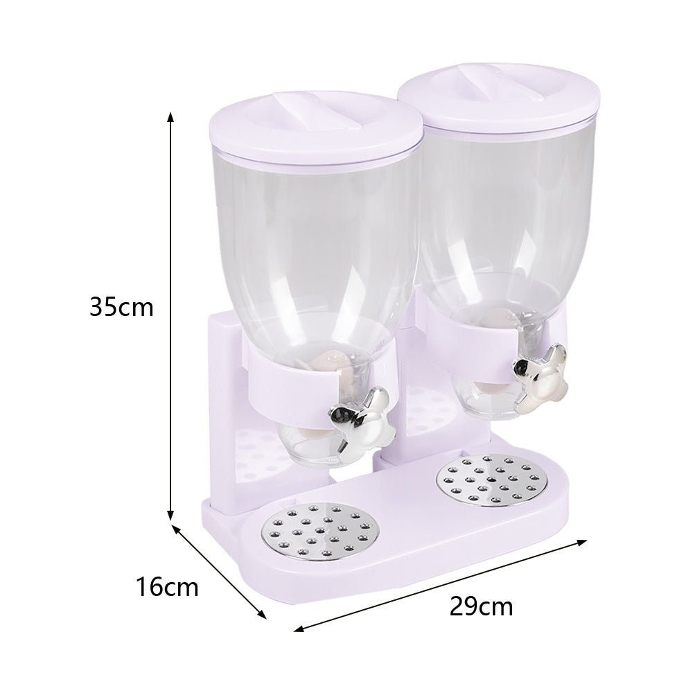 White Modern Food Dispenser Cereal Containers Storage Dispenser