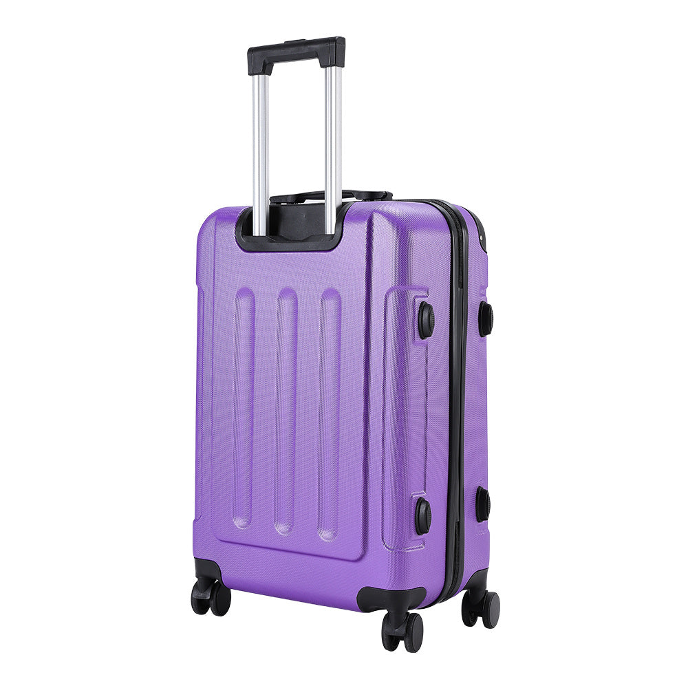 Purple 20 inch Hardside Travel Suitcase with Combination Lock