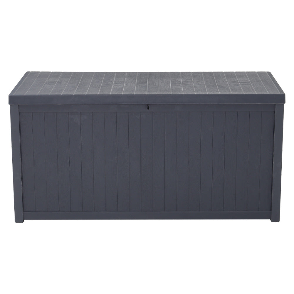 430L Ottoman Toy Box Chest Plastic Garden Storage Blanket