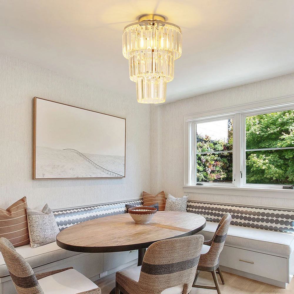 Modern 30x35cm Crystal Mount Ceiling Light