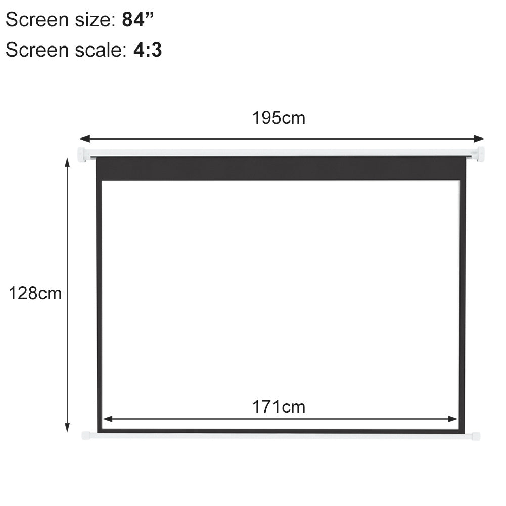84 Inch Electric Motorized Projector Screen