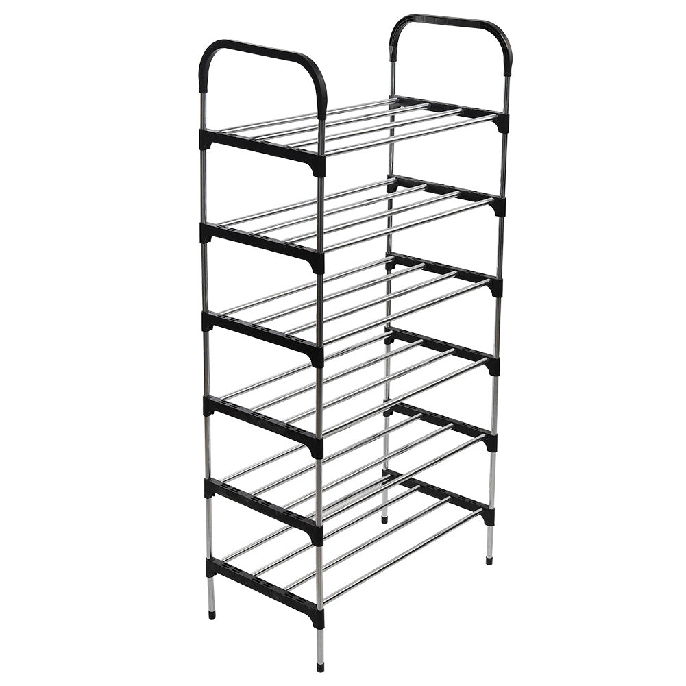 6 Tier Metal Shoe Rack Shoe Storage Stand Organiser