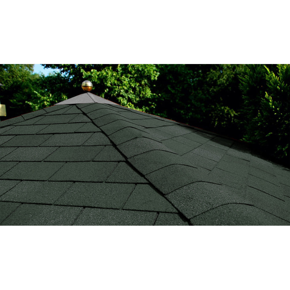 18 Pcs Self Adhesive Asphalt Shingles Bitumen Roofing Green