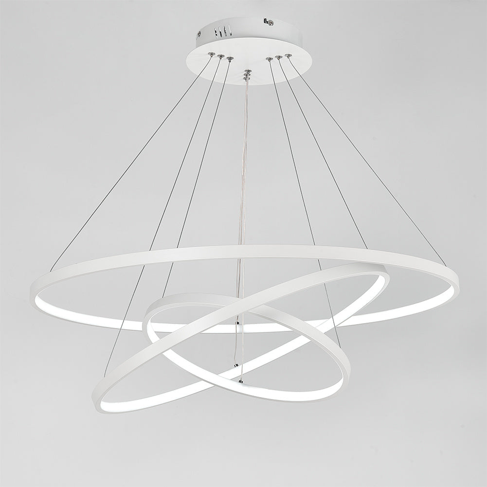 Modern 3 Circle Shape LED Ceiling Light , 20+40+60CM Cool White