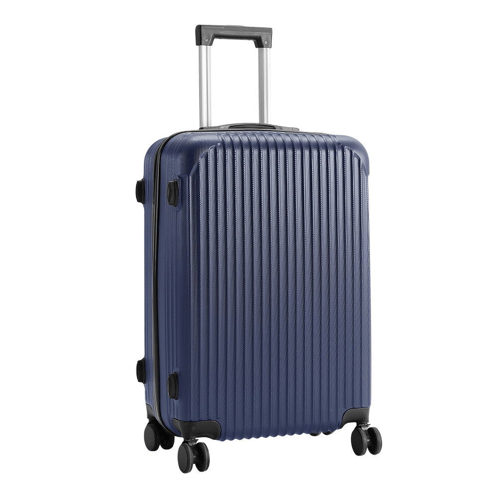Blue 24 inch Hardshell Spinner Wheel Luggage Travel Suitcase