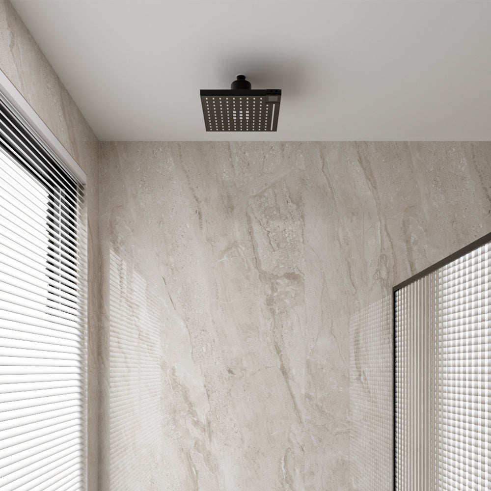 Large Smart Sensor Rain Shower Head with Digital Display