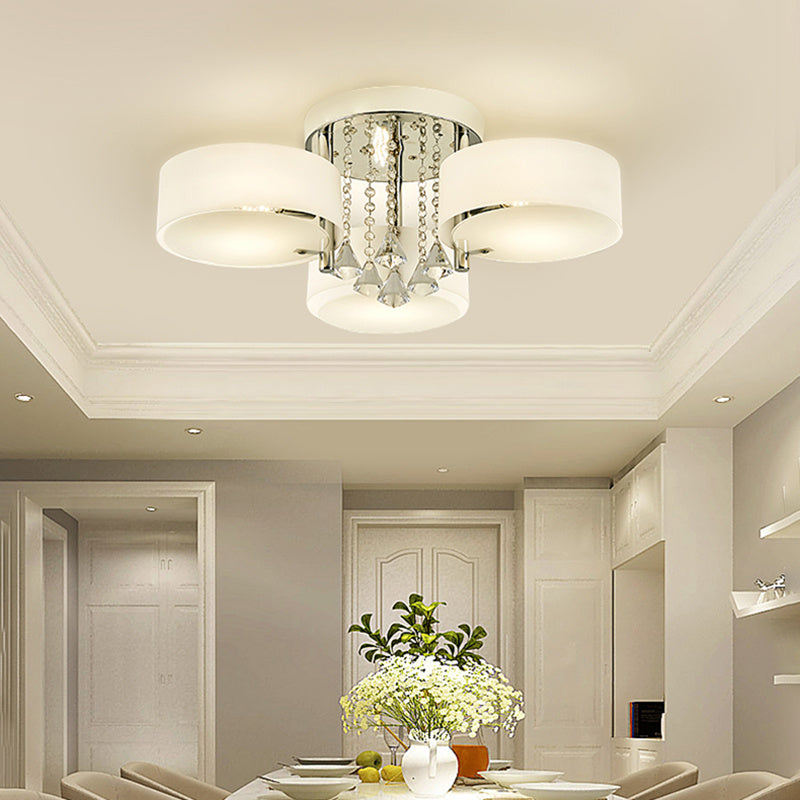 LED Crystal Ceiling Light Lamp 3 Head