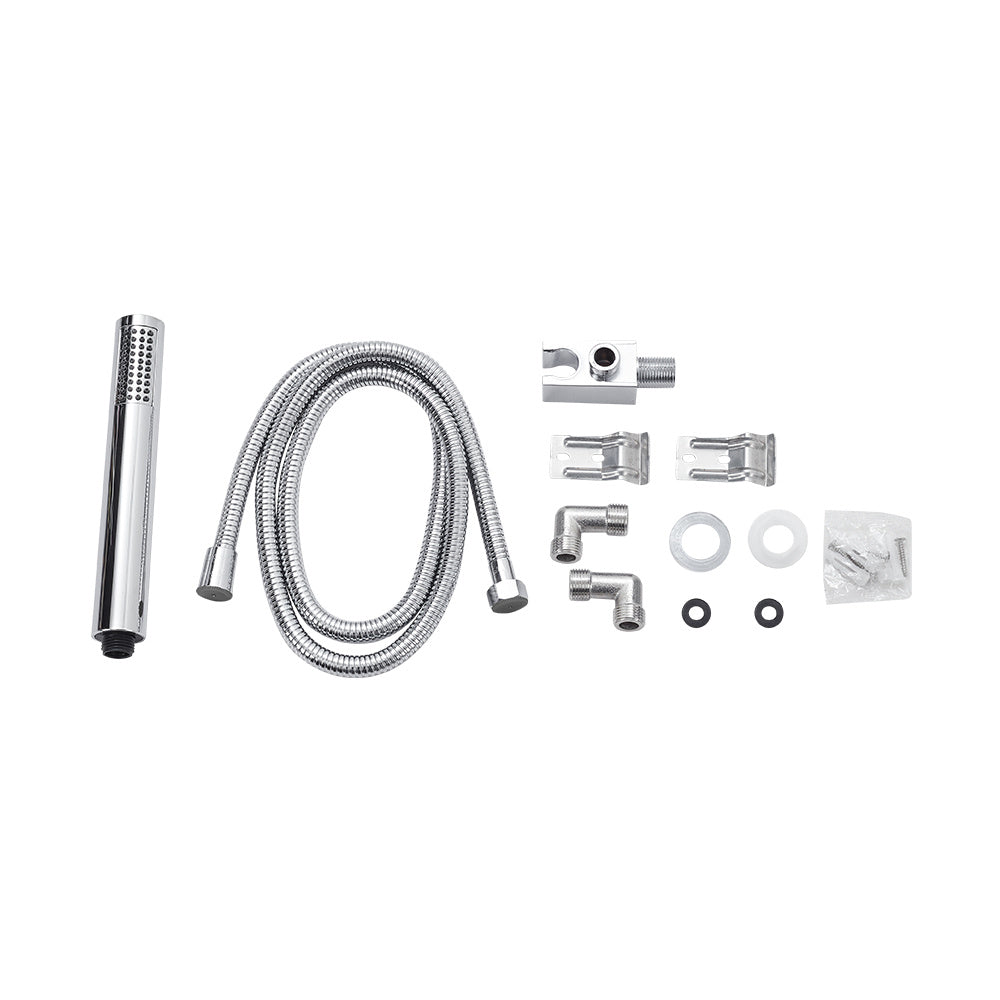 Silver Stainless Steel Exposed Shower Tower Panel