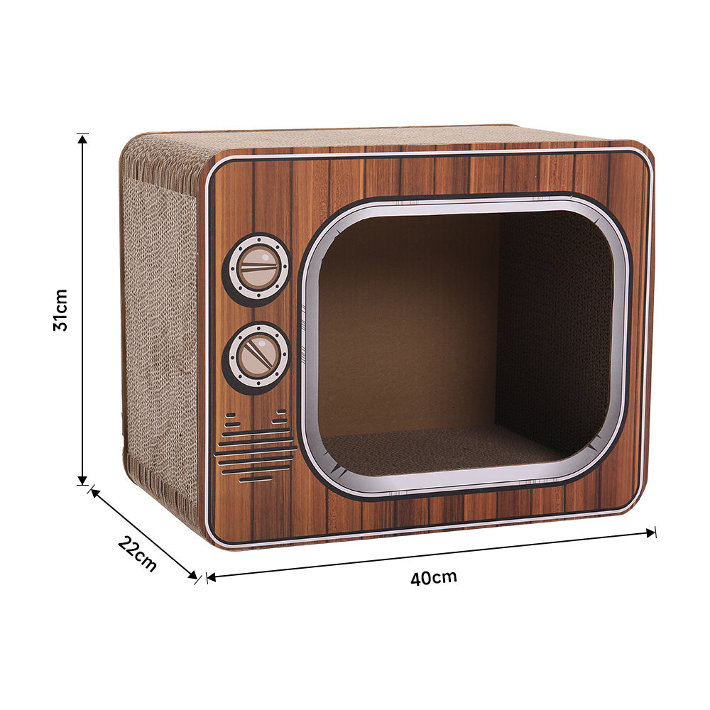 TV Shape Cat Scratcher House Bed
