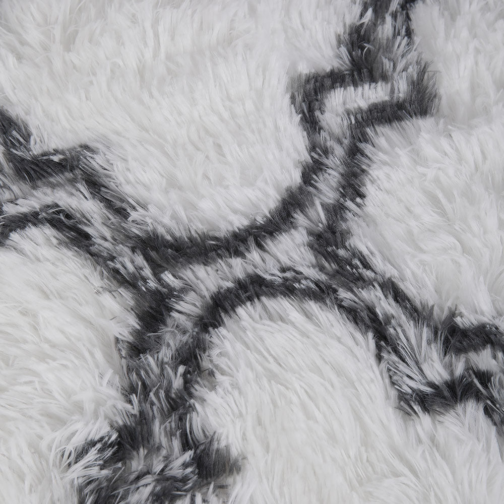 180cm Modern Geometric Indoor Shag Area Rug