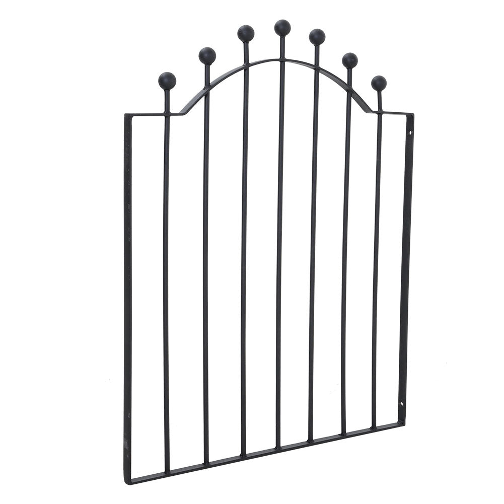 3ft Wrought Iron Garden Gate, Black