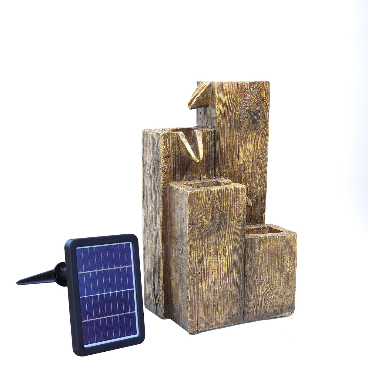 Solar Powered Freestanding Garden Falls Fountain